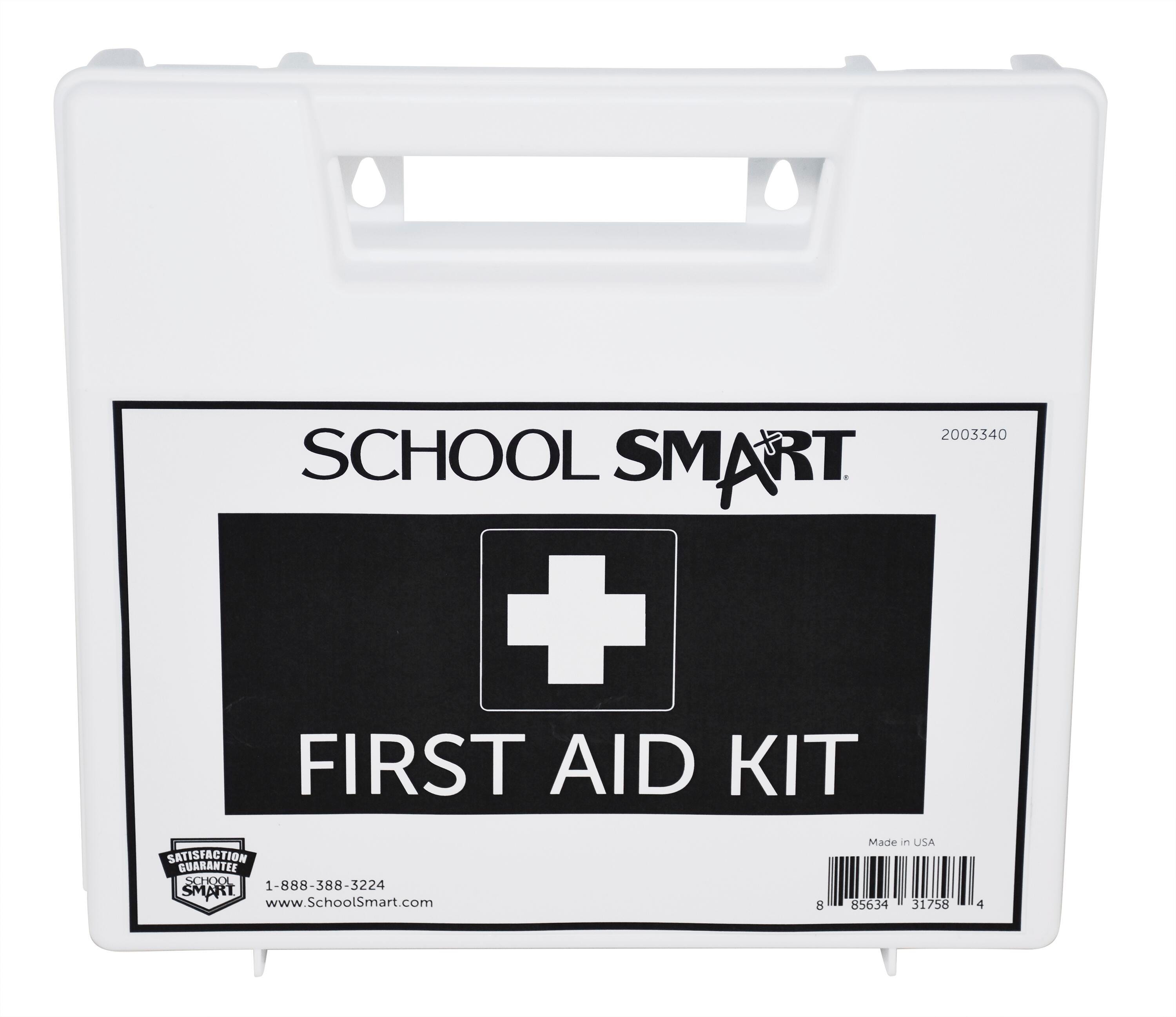 School Smart 25-Person First Aid Kit, Plastic, 106 Pieces 2003340